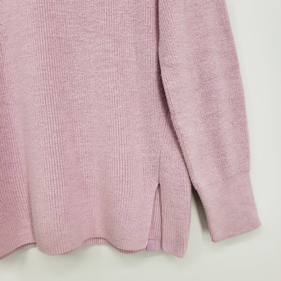Lululemon Merino Wool Blend Ribbed Crewneck Sweater 6 Womens Pink Peony - Picture 7 of 11